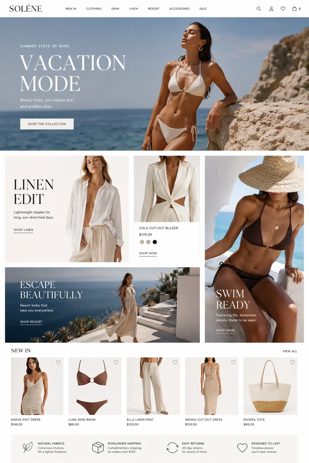 Clothing & fashion ads template example